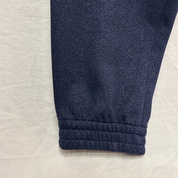 Navy Sparkly Cuffed Dress Pants - Picture 2 of 7